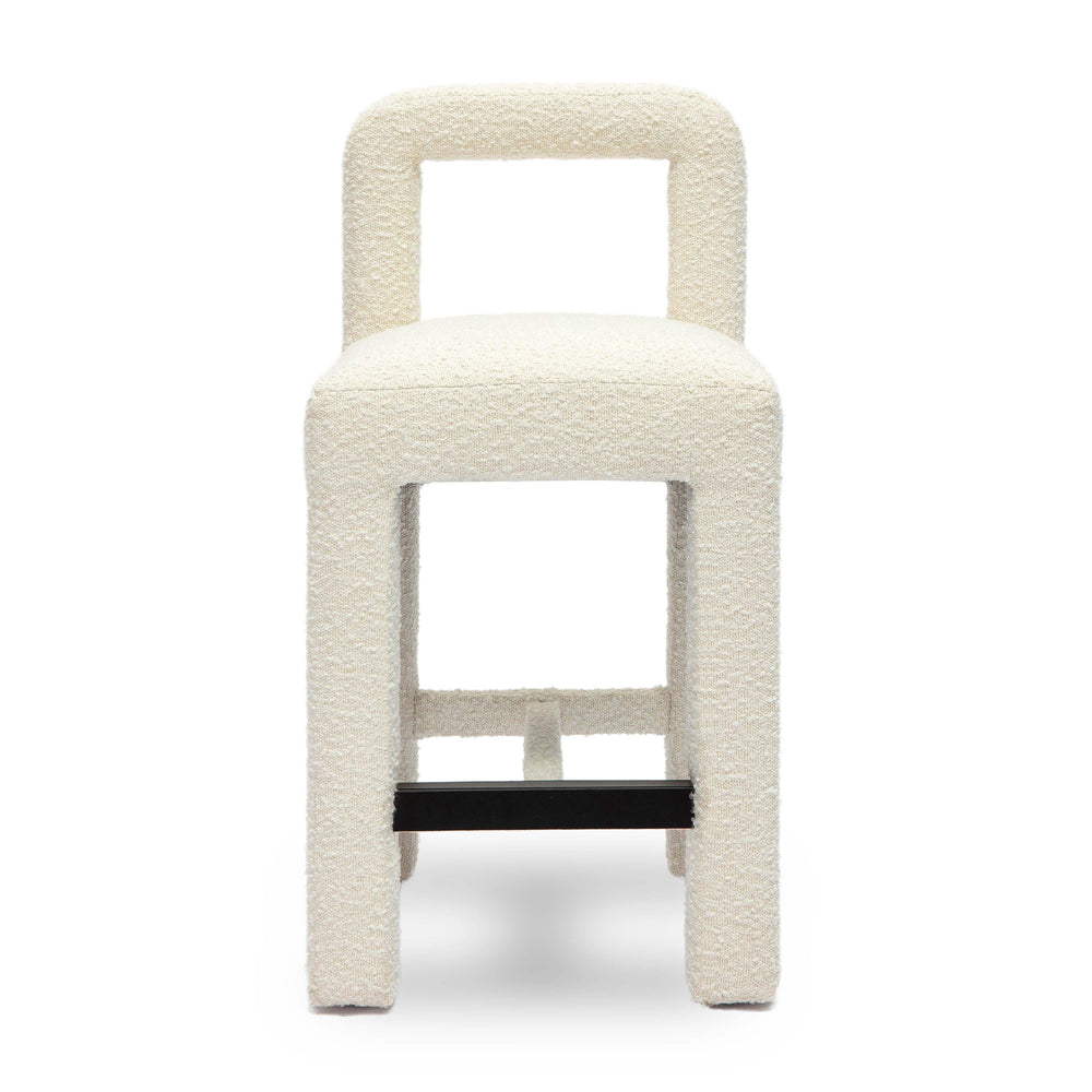 Hazel Cream Performance Boucle Counter Stool