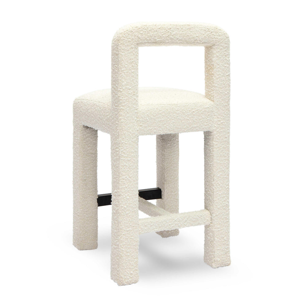 Hazel Cream Performance Boucle Counter Stool