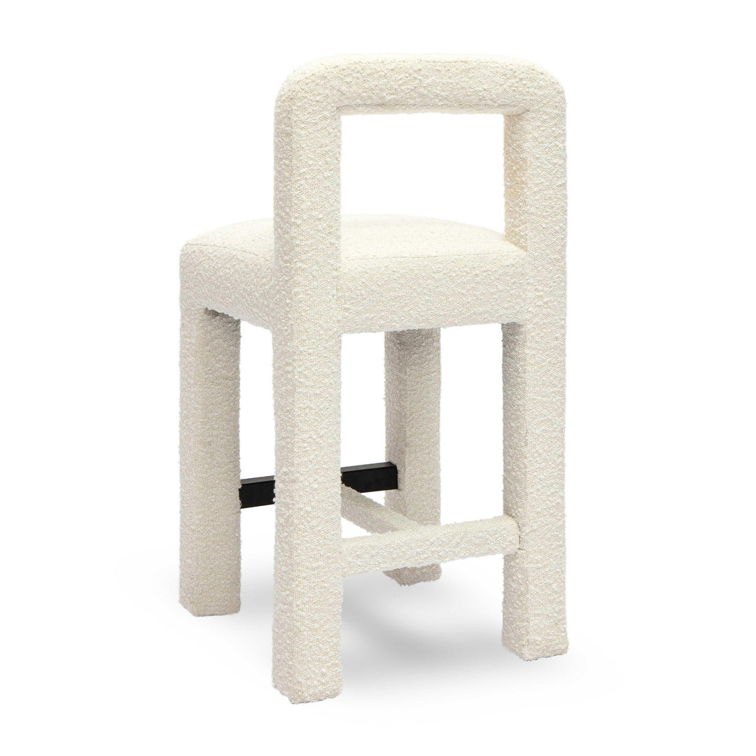 Hazel Cream Performance Boucle Counter Stool