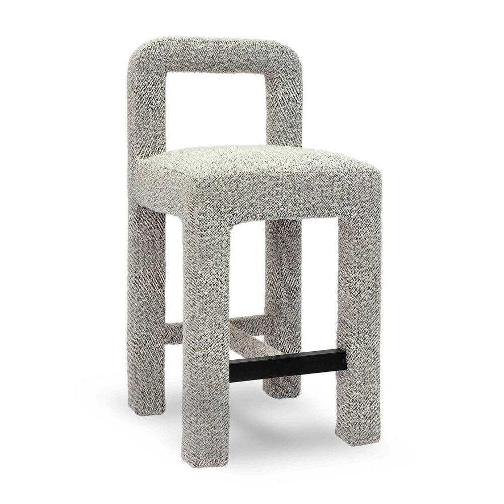 Hazel Grey Performance Boucle Counter Stool