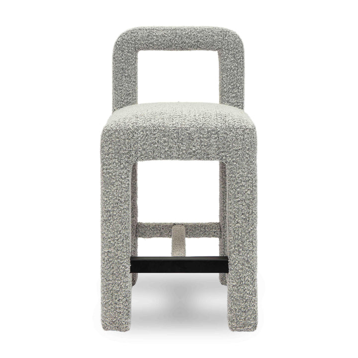Hazel Grey Performance Boucle Counter Stool