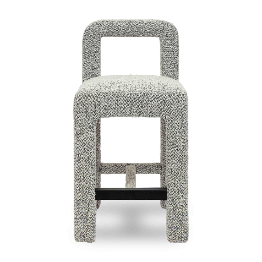 Hazel Grey Performance Boucle Counter Stool