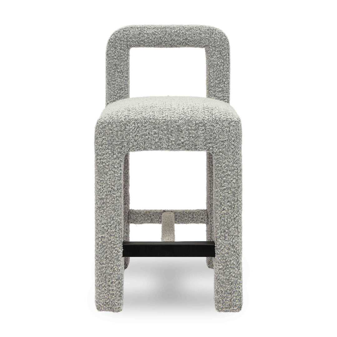 Hazel Grey Performance Boucle Counter Stool