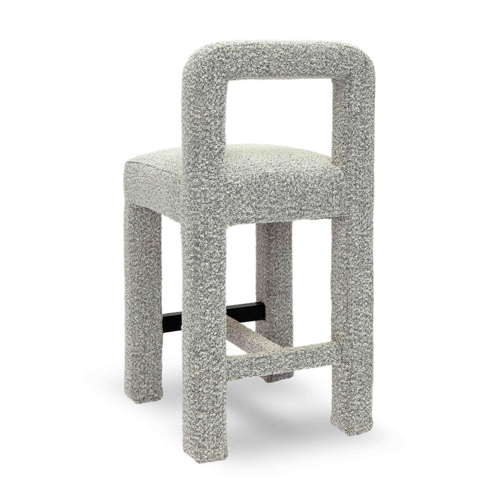 Hazel Grey Performance Boucle Counter Stool