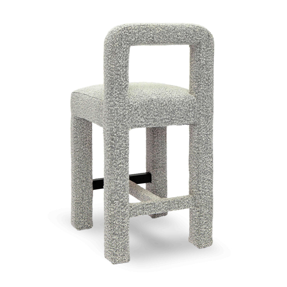 Hazel Grey Performance Boucle Counter Stool