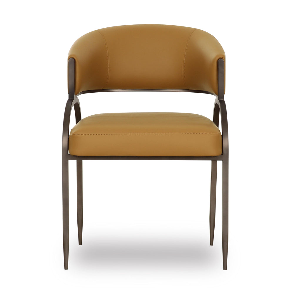 Tatum Tan Performance Vegan Leather Dining Chair