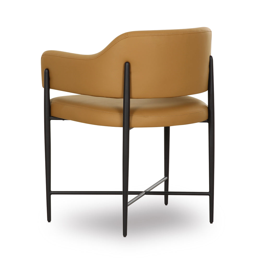 Sezanne Tan Contract-Grade Vegan Leather Dining Chair