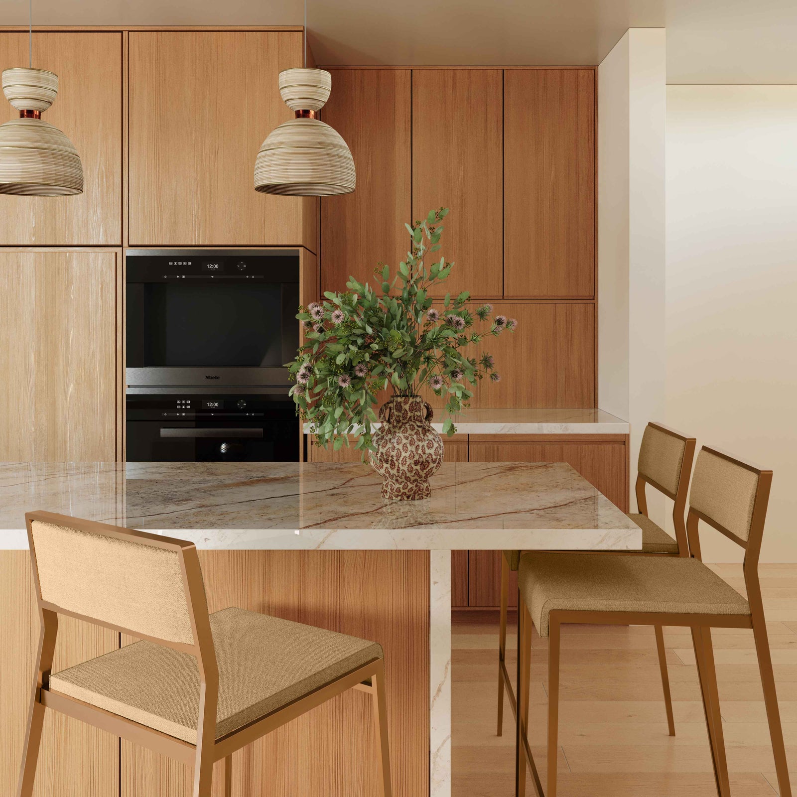 Gale Tan Basketweave Stackable Stool 