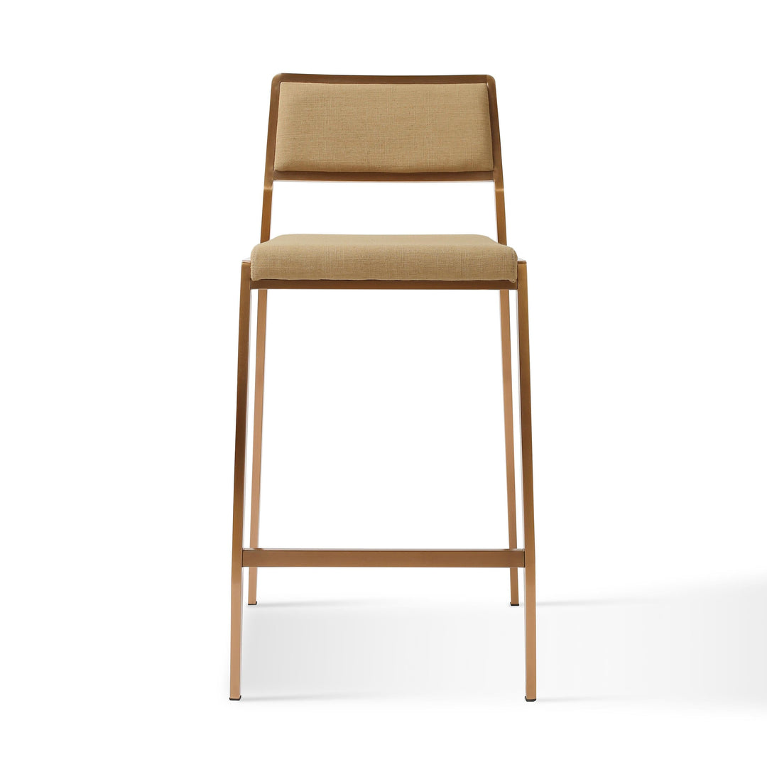 Gale Tan Basketweave Stackable Stool 