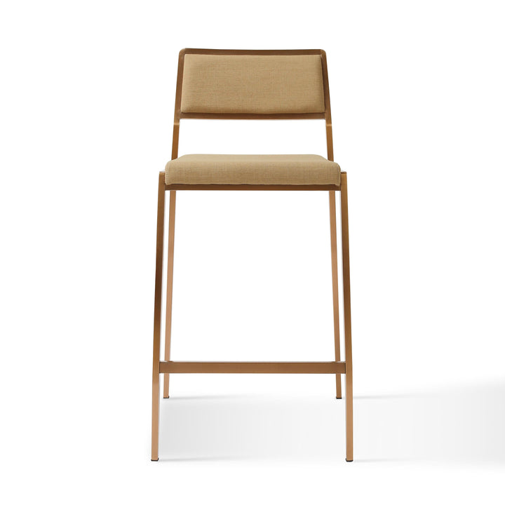 Gale Tan Basketweave Stackable Stool 