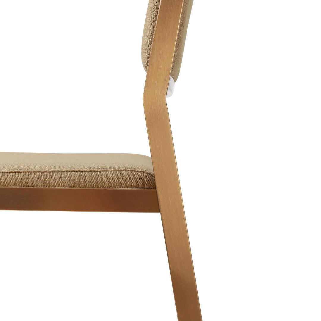 Gale Tan Basketweave Stackable Stool 