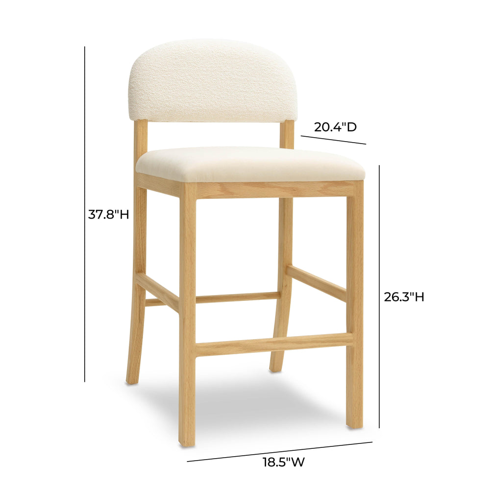 Calla Performance Velvet Counter Stool