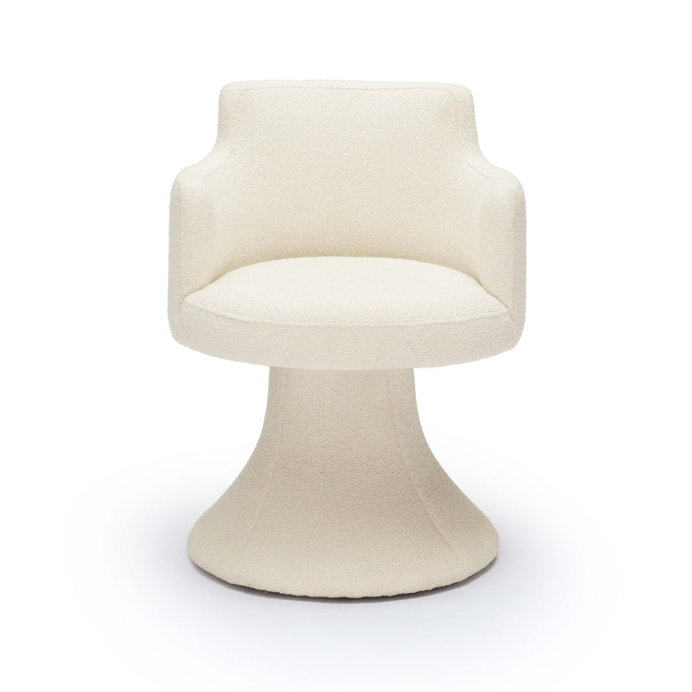 Jeffree Performance Boucle Swivel Dining Chair