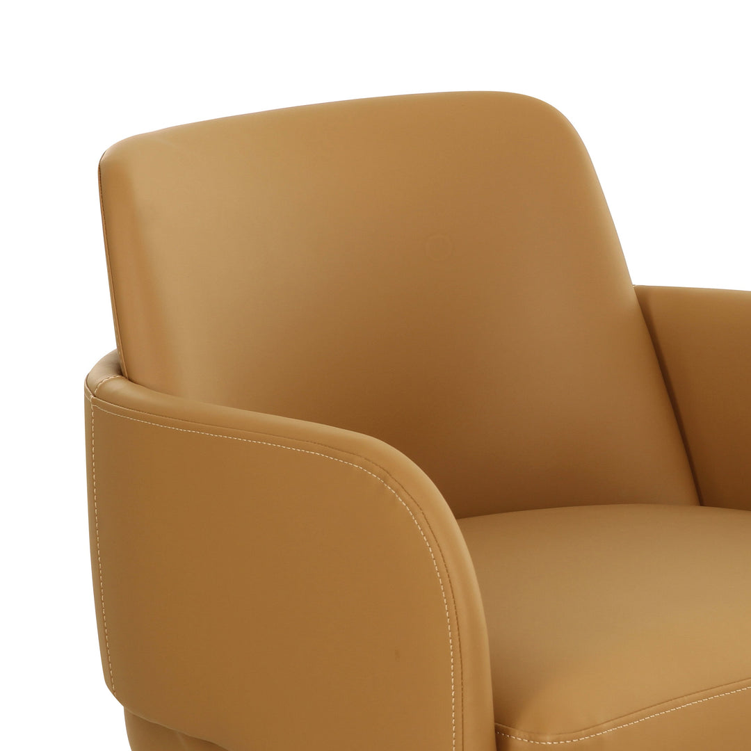 Leo Tan Performance Vegan Leather Dining Chair