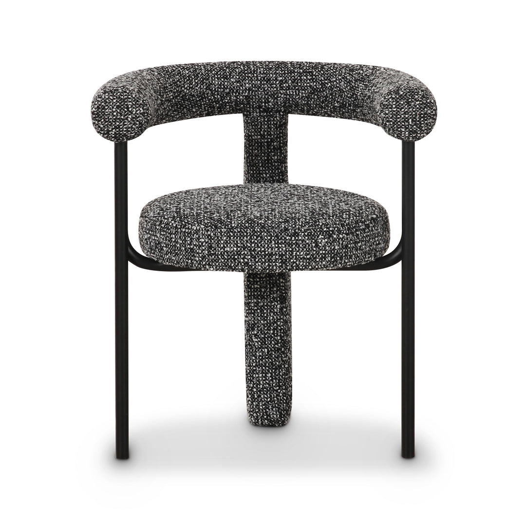 Synn Black Performance Boucle Dining Chair