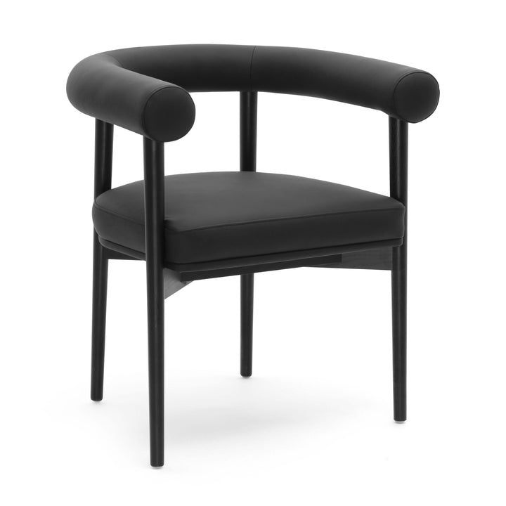 Spara Black Performance Vegan Leather Dining Chair