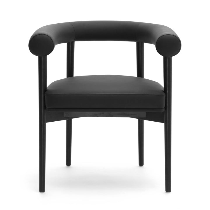 Spara Black Performance Vegan Leather Dining Chair