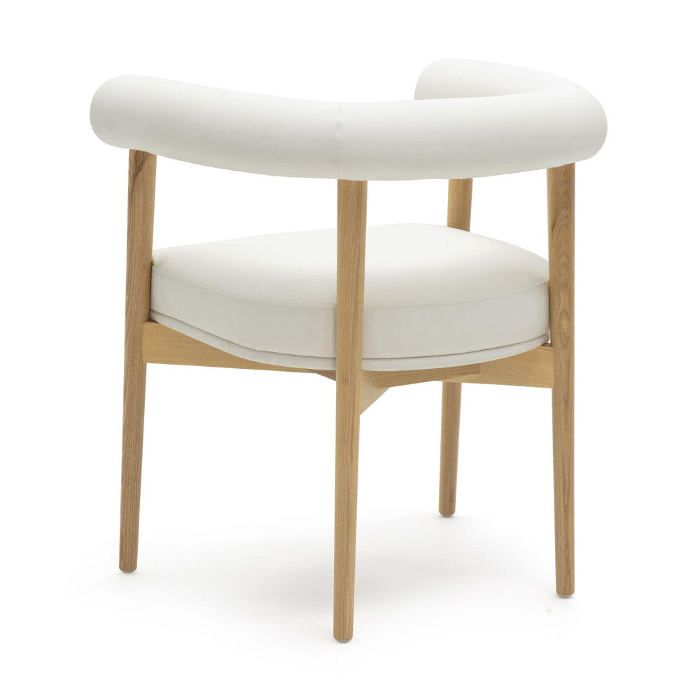 Spara White Performance Vegan Leather Dining Chair