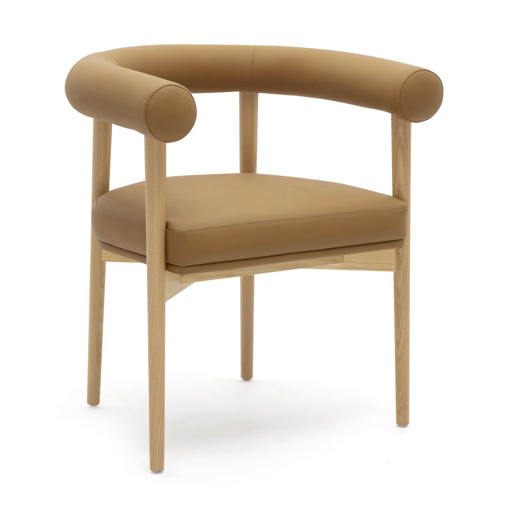 Spara Cognac Performance Vegan Leather Dining Chair