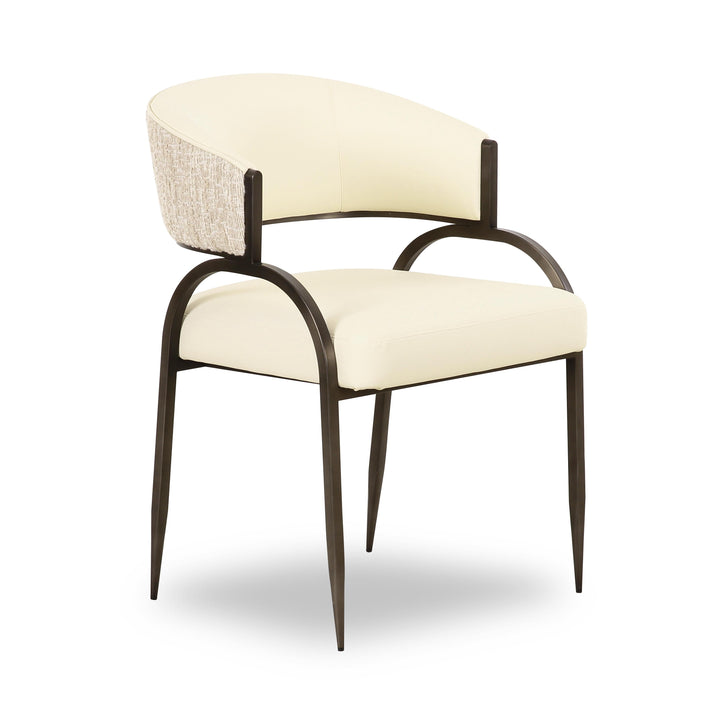 Tatum Cream 2-Tone Performance Vegan Leather Dining Chair