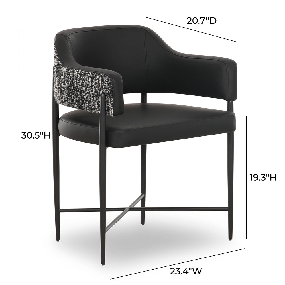 Sezanne 2-Tone Performance Vegan Leather Dining Chair