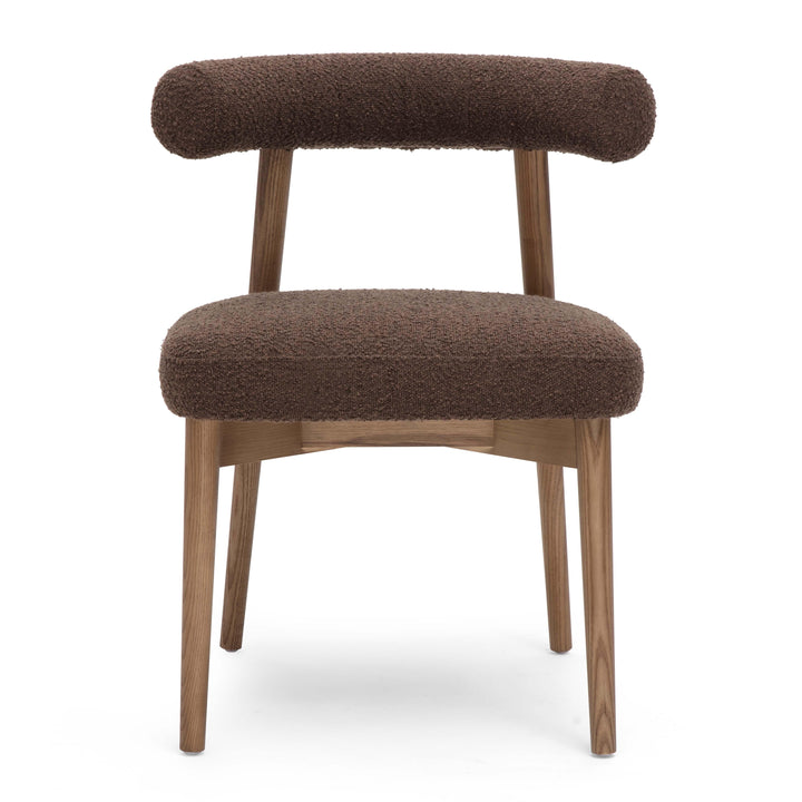 Spara Chocolate Brown Performance Boucle Side Chair