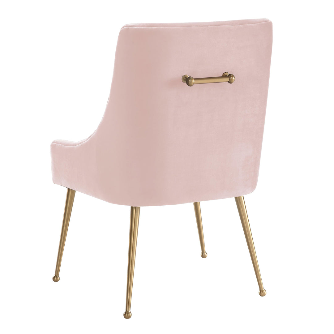 Beatrix Blush Performance Velvet Dining Chair