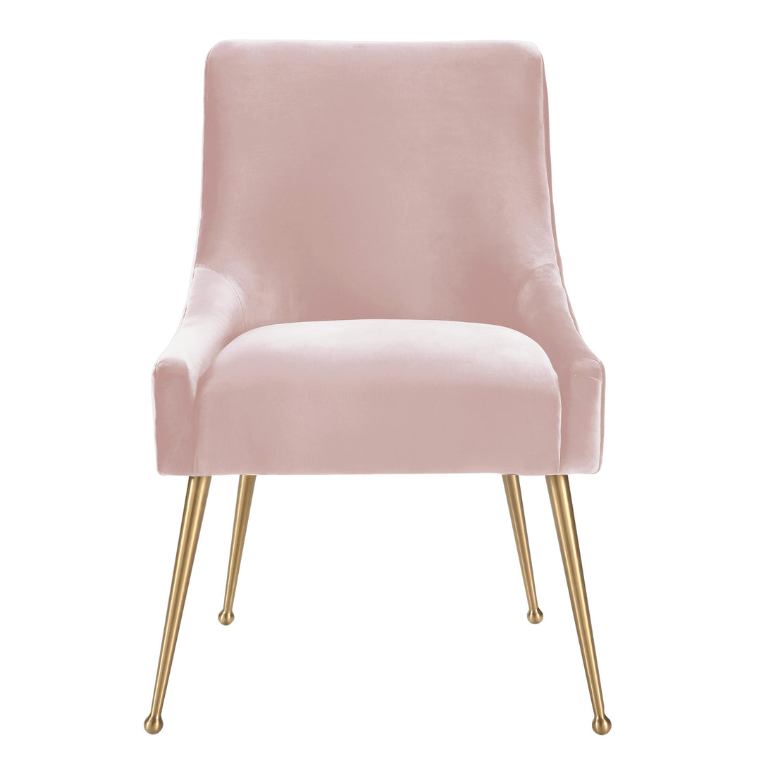 Beatrix Blush Performance Velvet Dining Chair