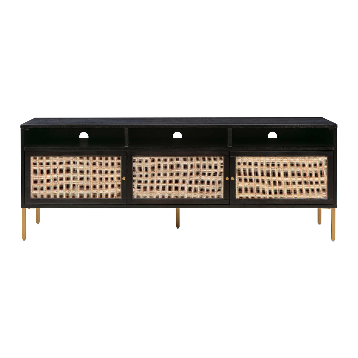 Sierra 65" Cane Media Console - Black