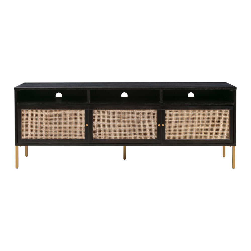 Sierra 65" Cane Media Console - Black