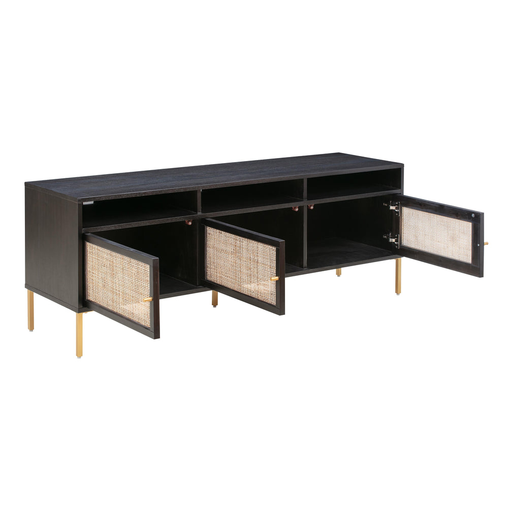 Sierra 65" Cane Media Console - Black