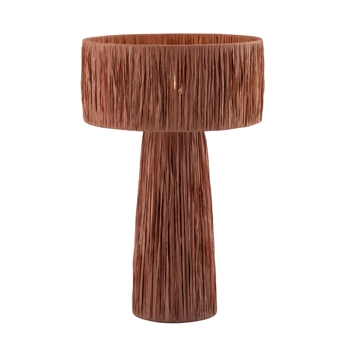Shelby Brick Raffia Table Lamp