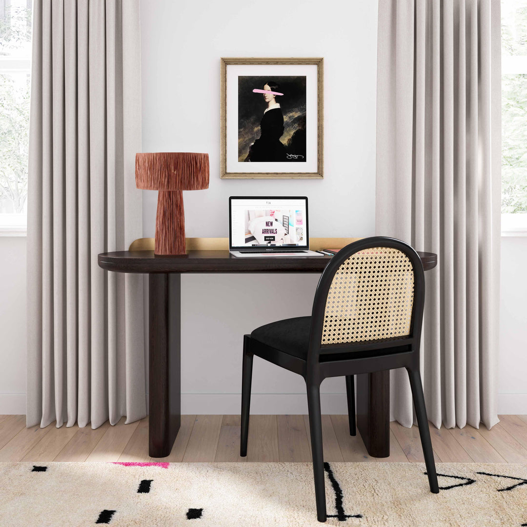 Shelby Brick Raffia Table Lamp
