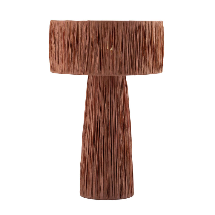 Shelby Brick Raffia Table Lamp