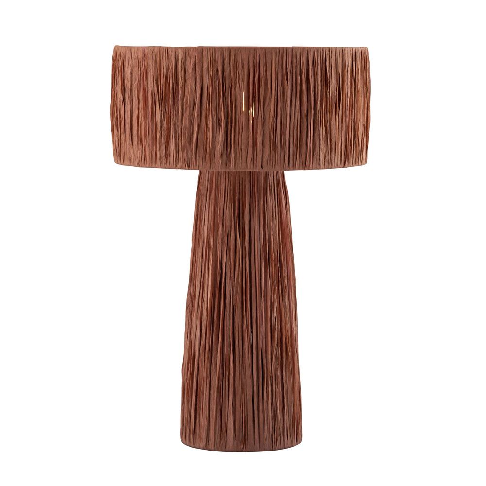 Shelby Brick Raffia Table Lamp