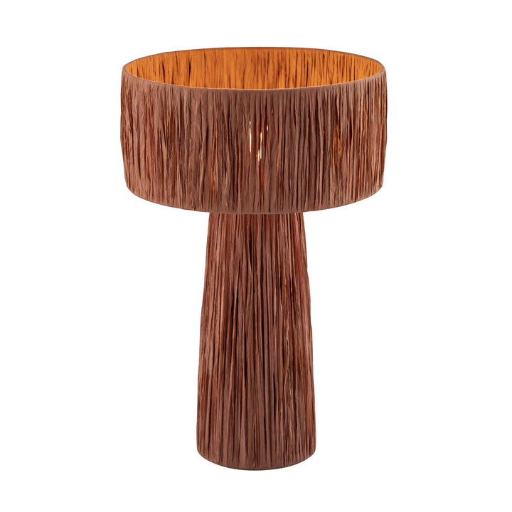 Shelby Brick Raffia Table Lamp