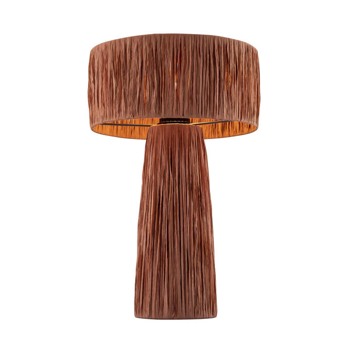 Shelby Brick Raffia Table Lamp