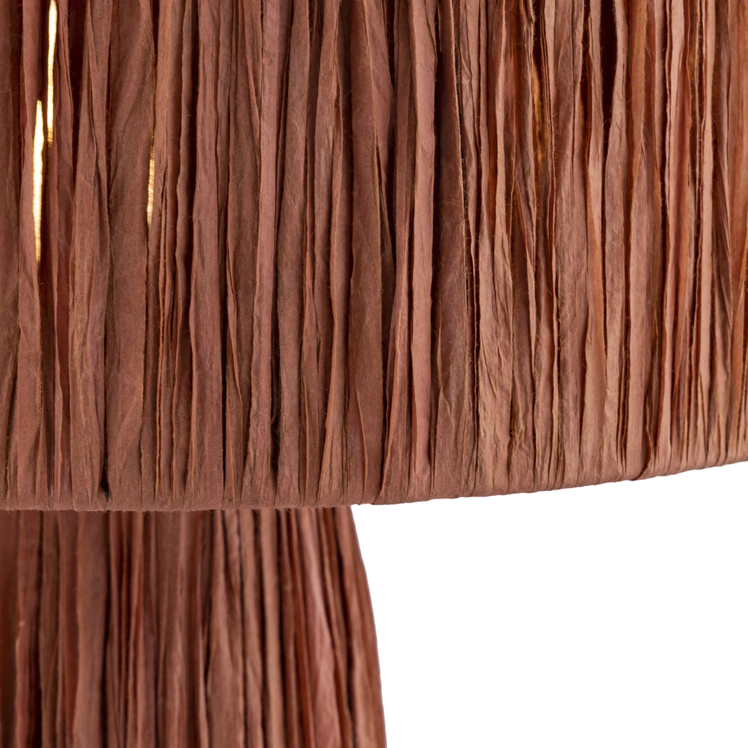 Shelby Brick Raffia Table Lamp