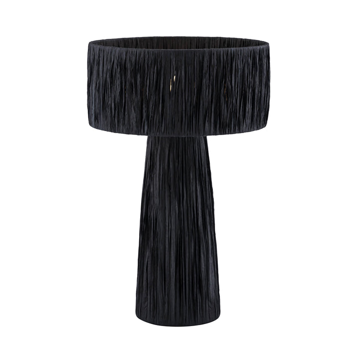 Shelby Black Raffia Table Lamp