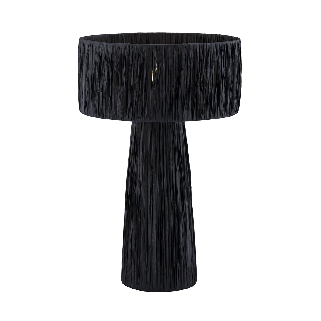 Shelby Black Raffia Table Lamp