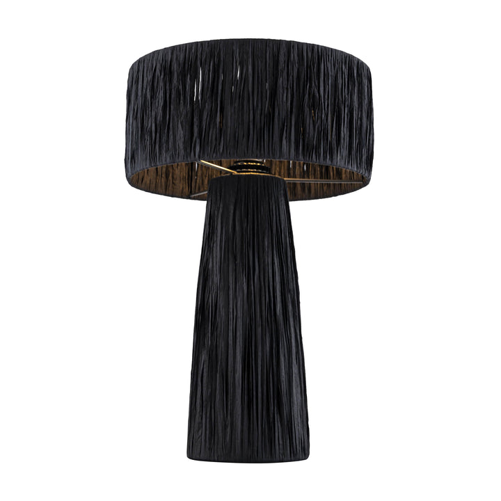 Shelby Black Raffia Table Lamp