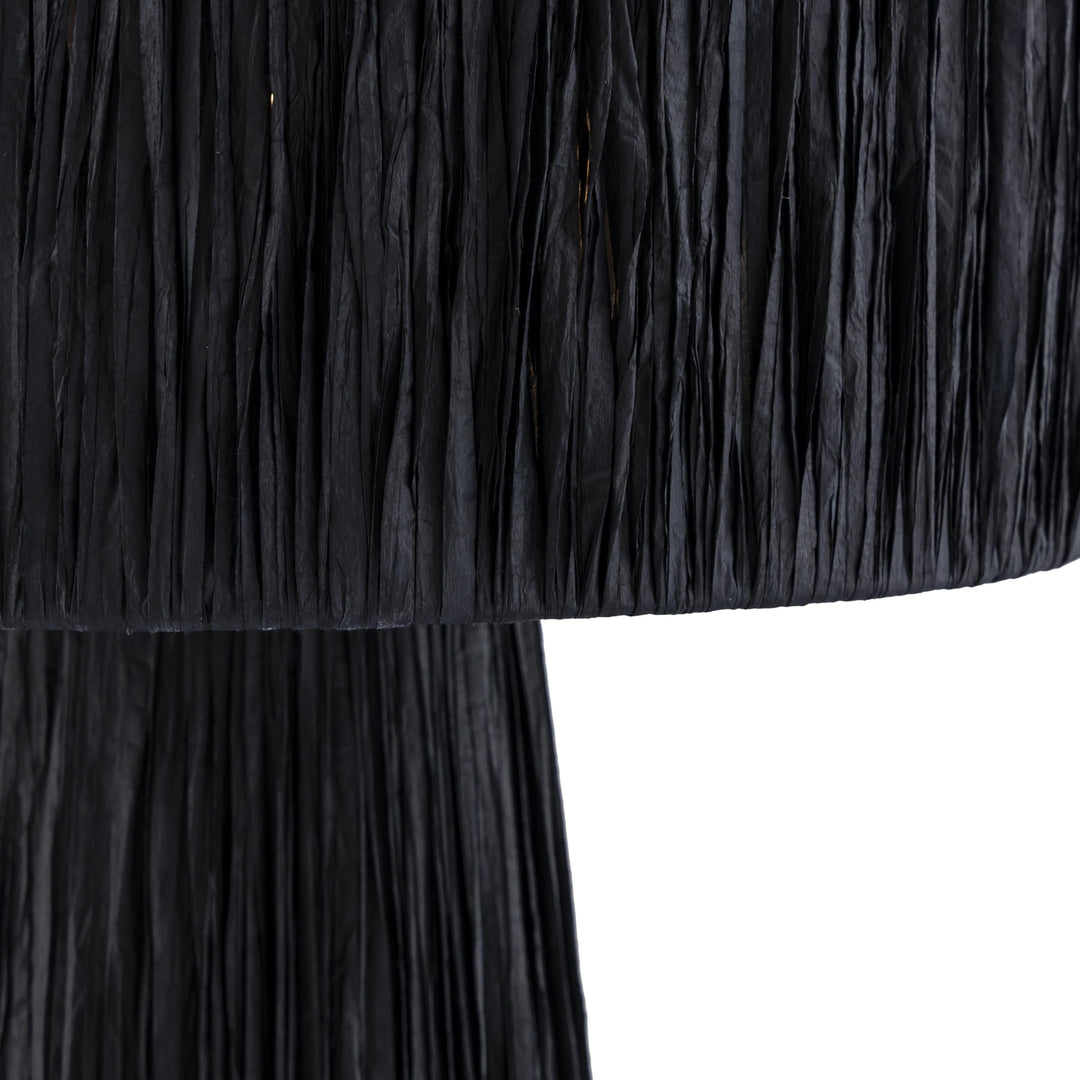 Shelby Black Raffia Table Lamp