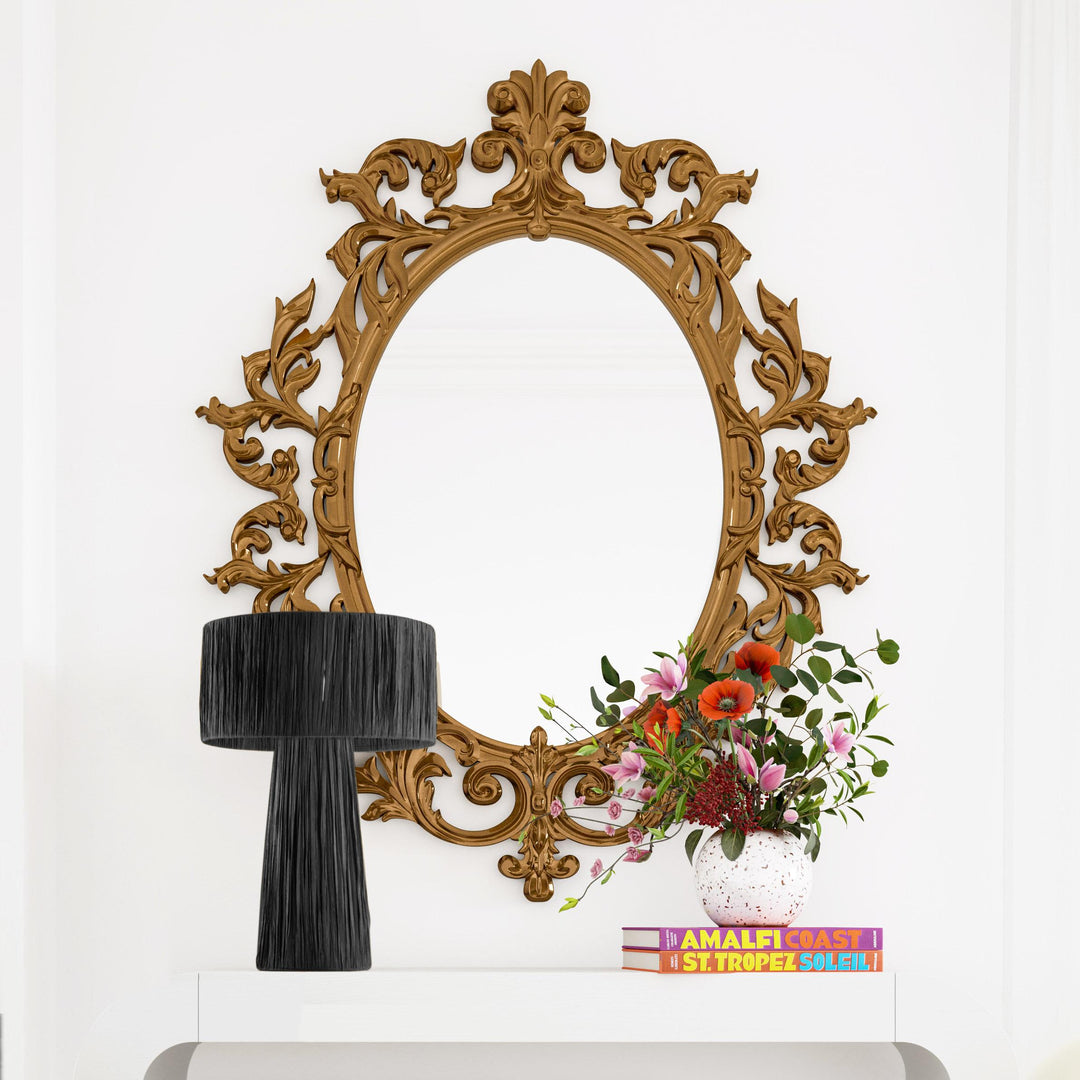 Shelby Black Raffia Table Lamp