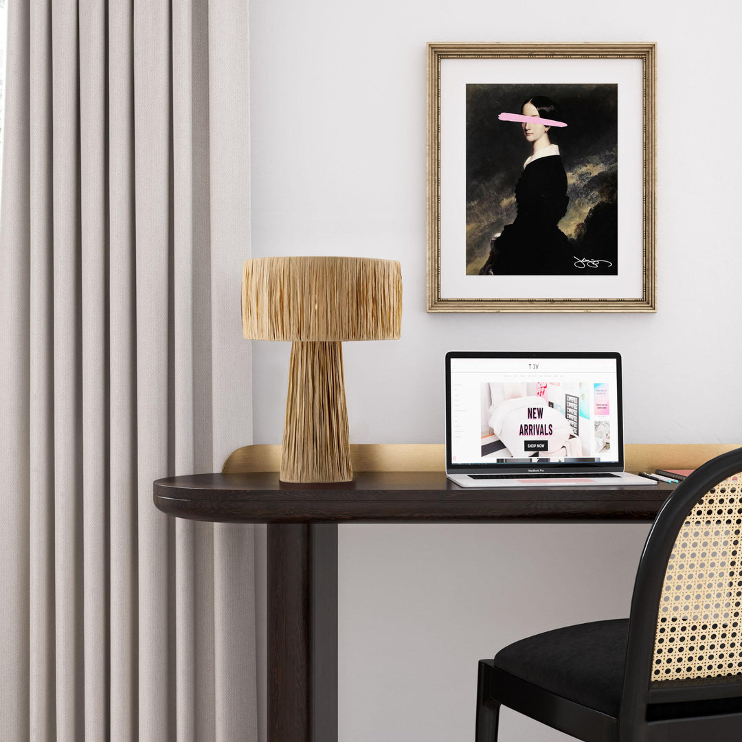 Shelby Natural Raffia Table Lamp