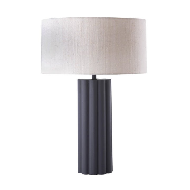 Latur Grey &amp;amp; White Table Lamp