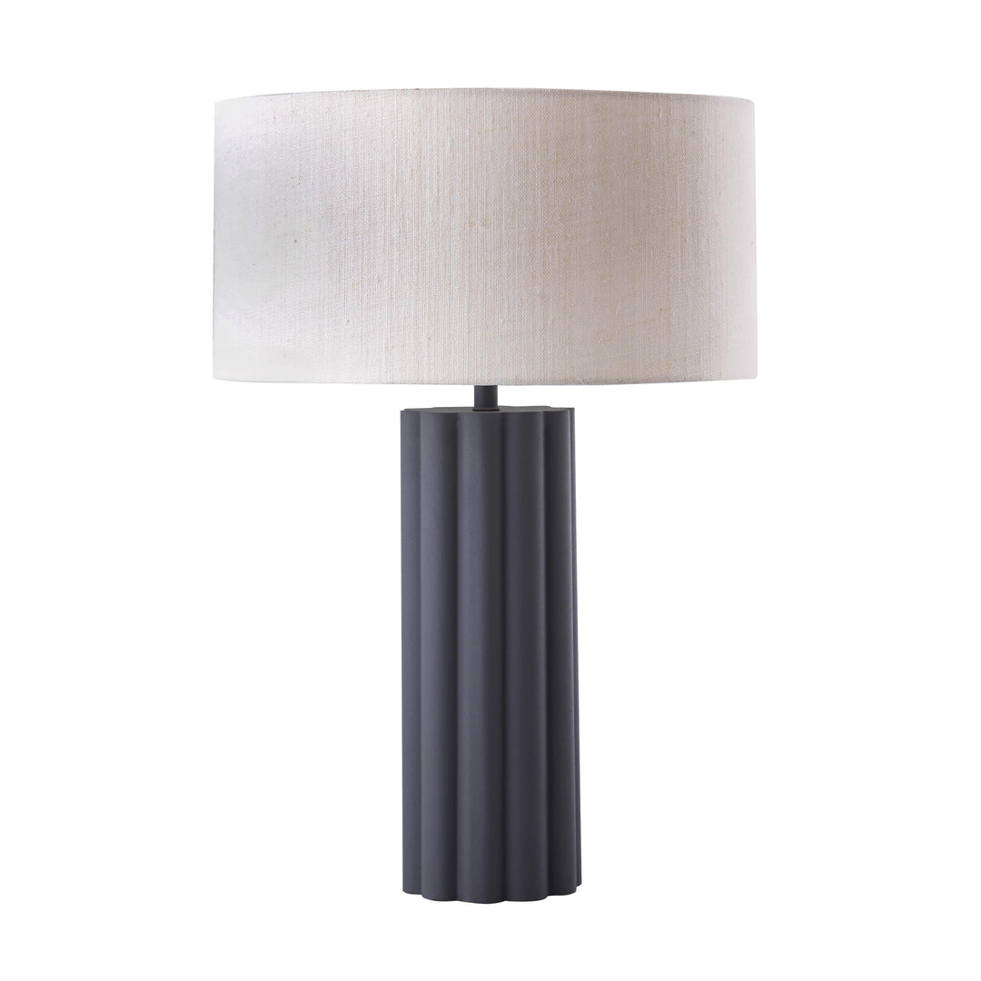 Latur Grey &amp; White Table Lamp