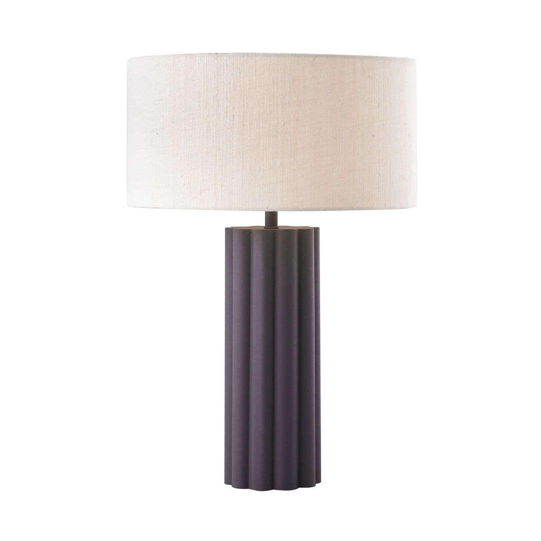 Latur Grey &amp; White Table Lamp