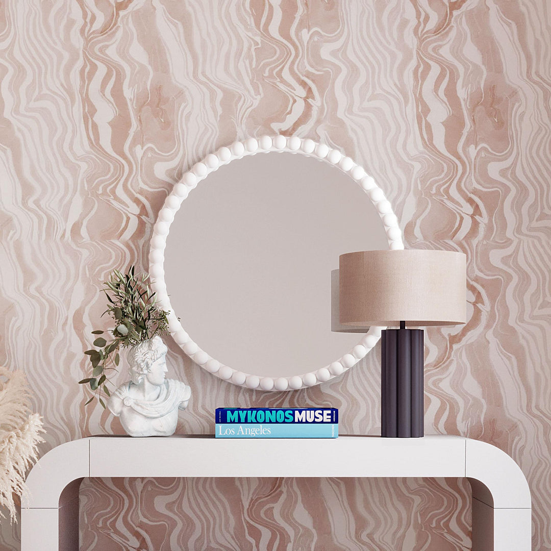 Latur Grey &amp; White Table Lamp
