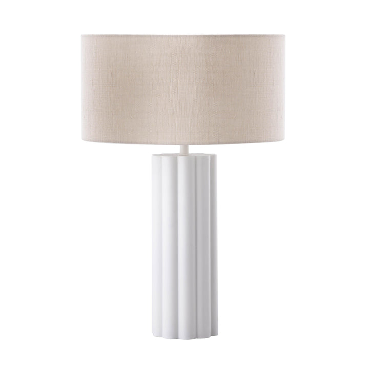 Latur Cream &amp;amp; White Table Lamp
