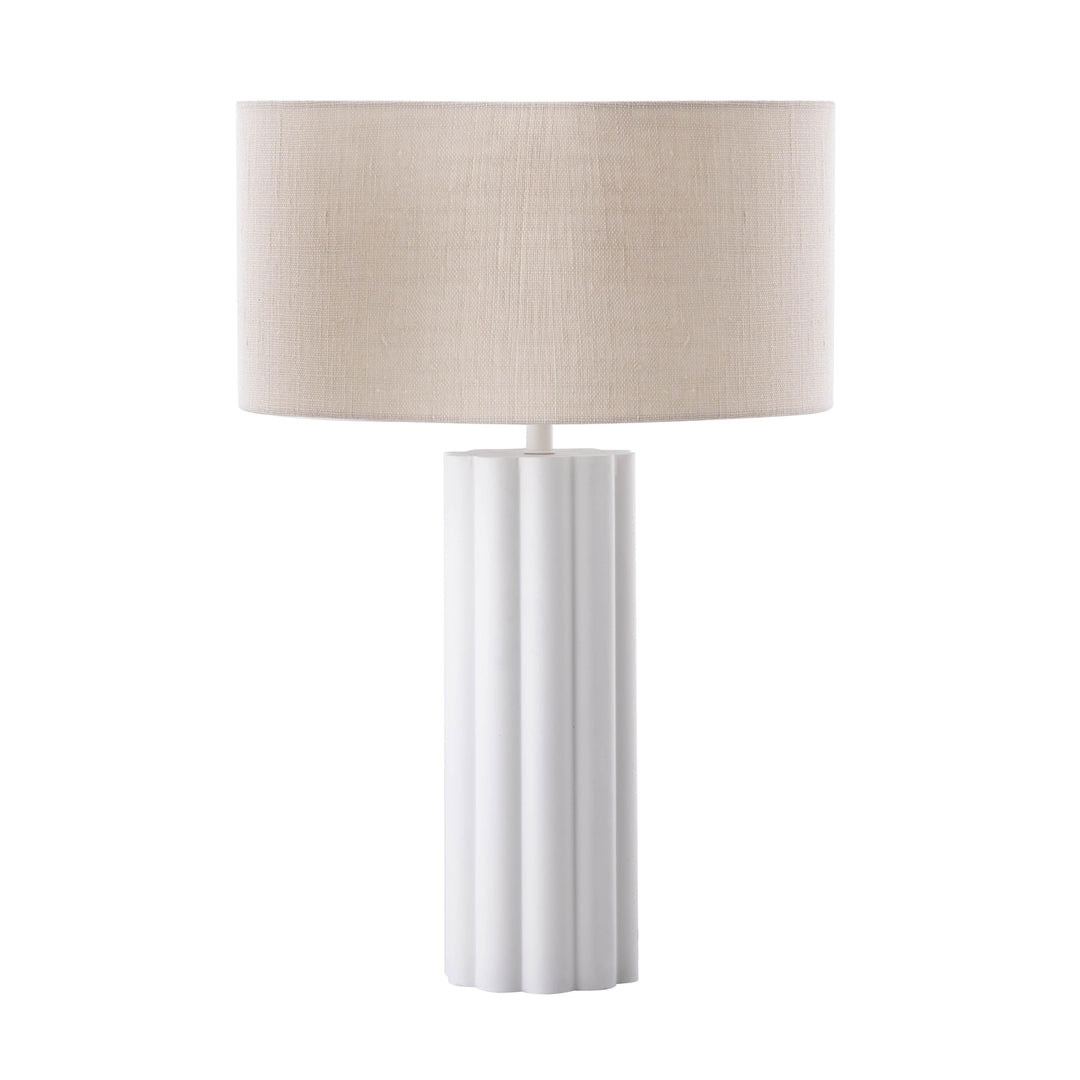 Latur Cream &amp; White Table Lamp